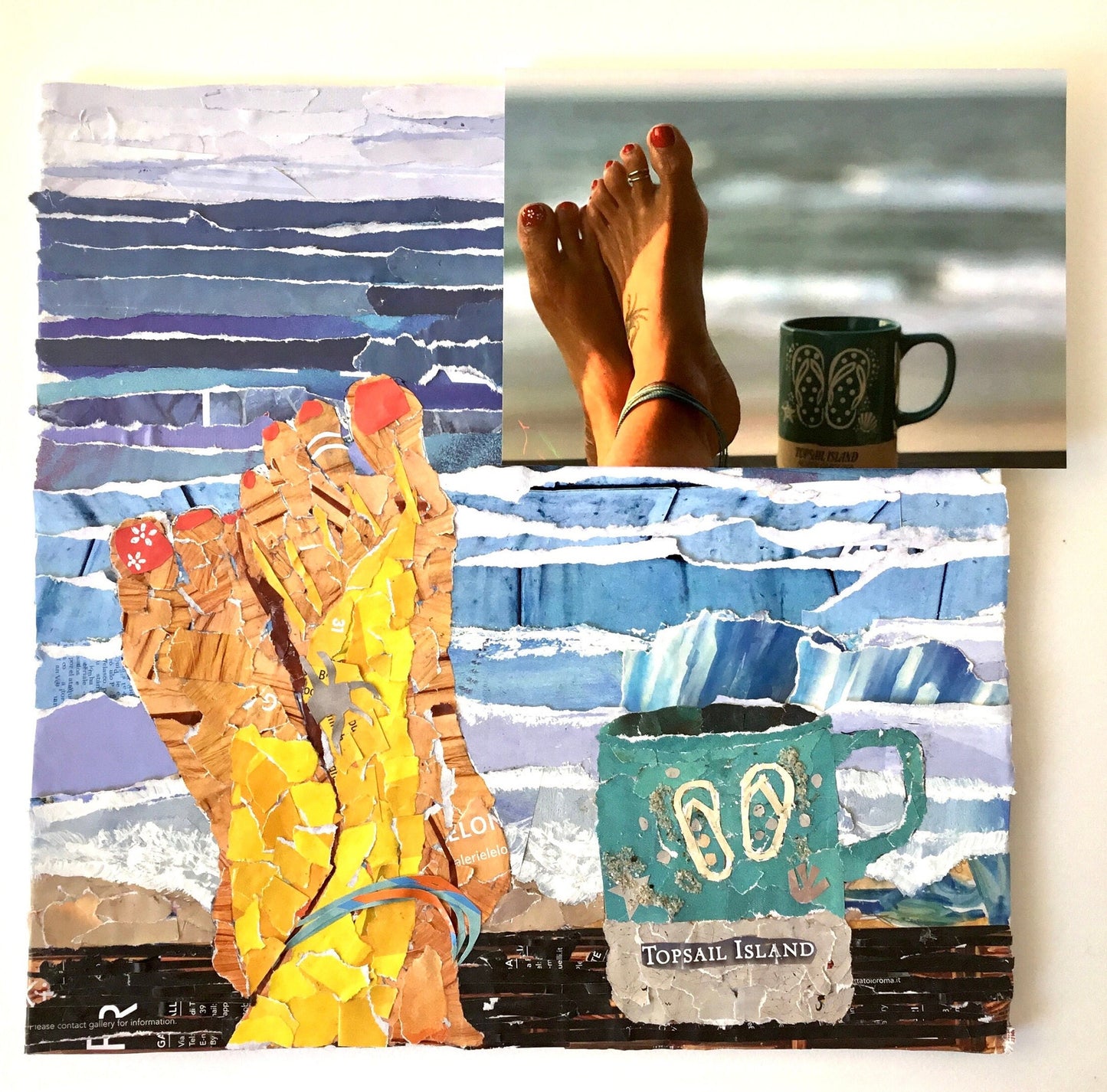 Customized Collage, your photo as a collage, special moments captured in collage,  original collage, torn paper, personized collage