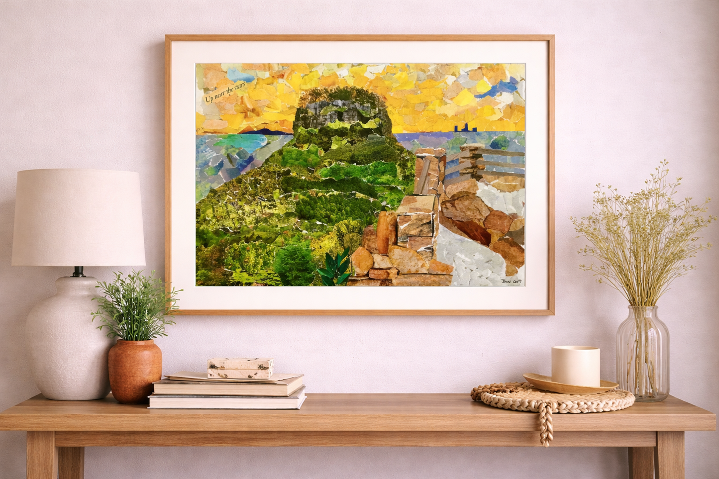 Pilot Mountain Collage Print, Pilot Mountain souvenir, NC Mountains, mountain scenery, mountain art, Pilot Mountain art, nature lover gift