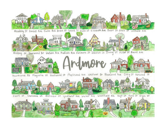 Ardmore neighborhood print