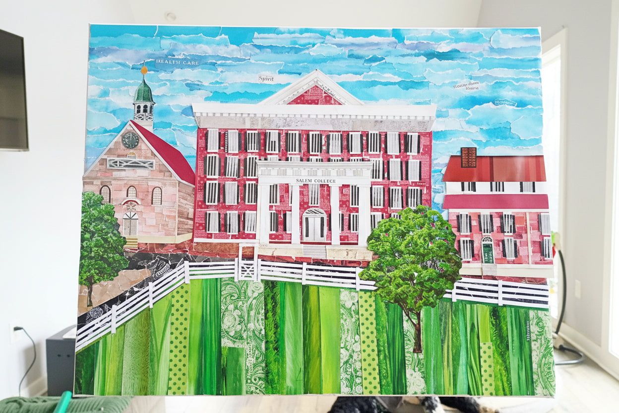 This is the original Salem College collage. 