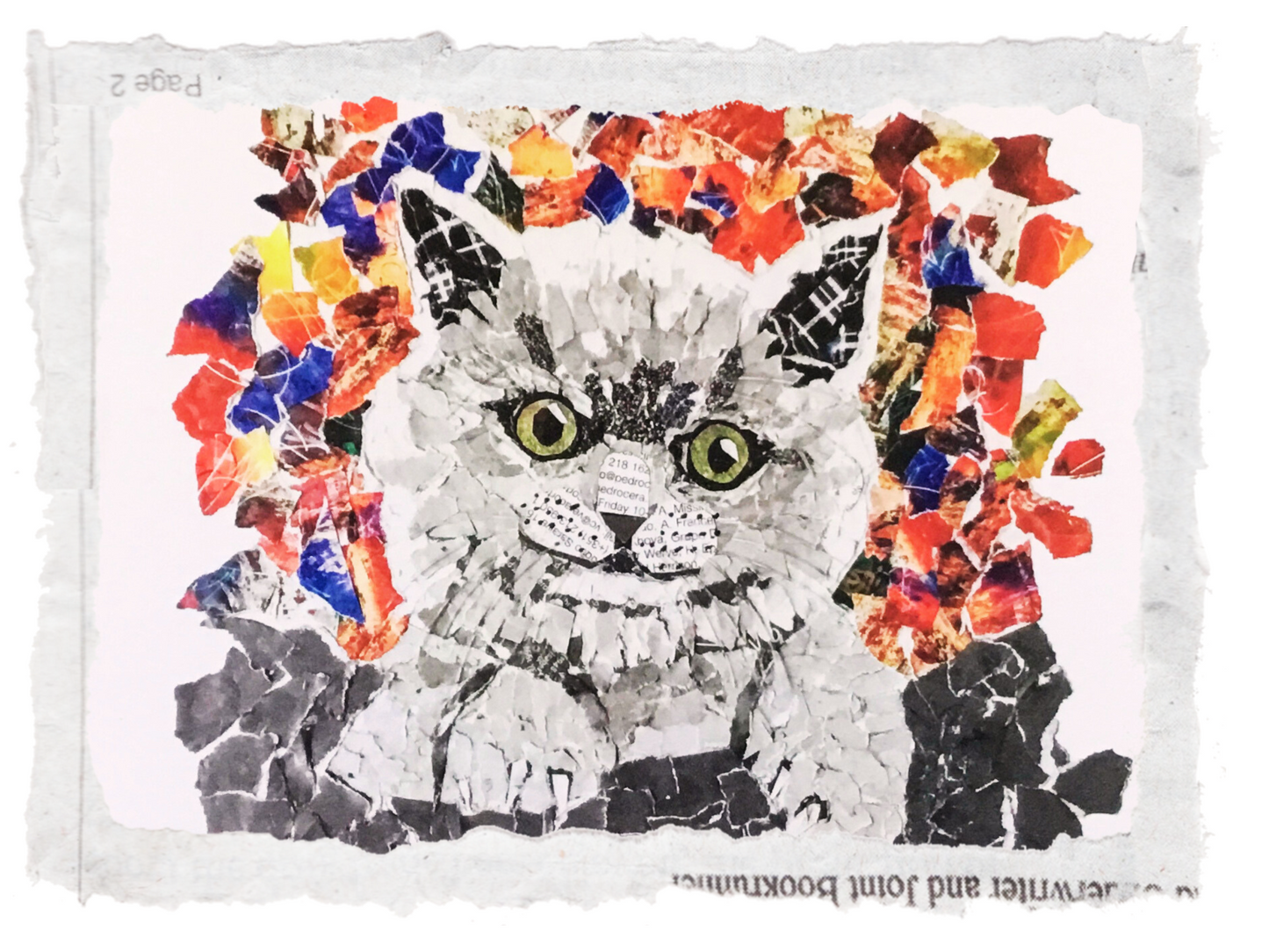 Customized Collage, your photo as a collage, special moments captured in collage,  original collage, torn paper, personized collage