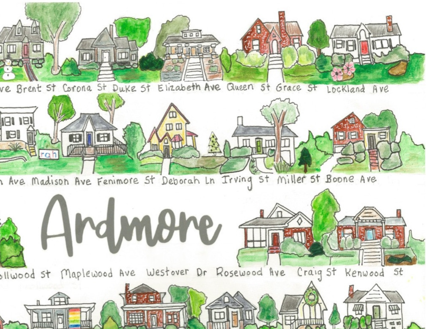 Ardmore neighborhood print