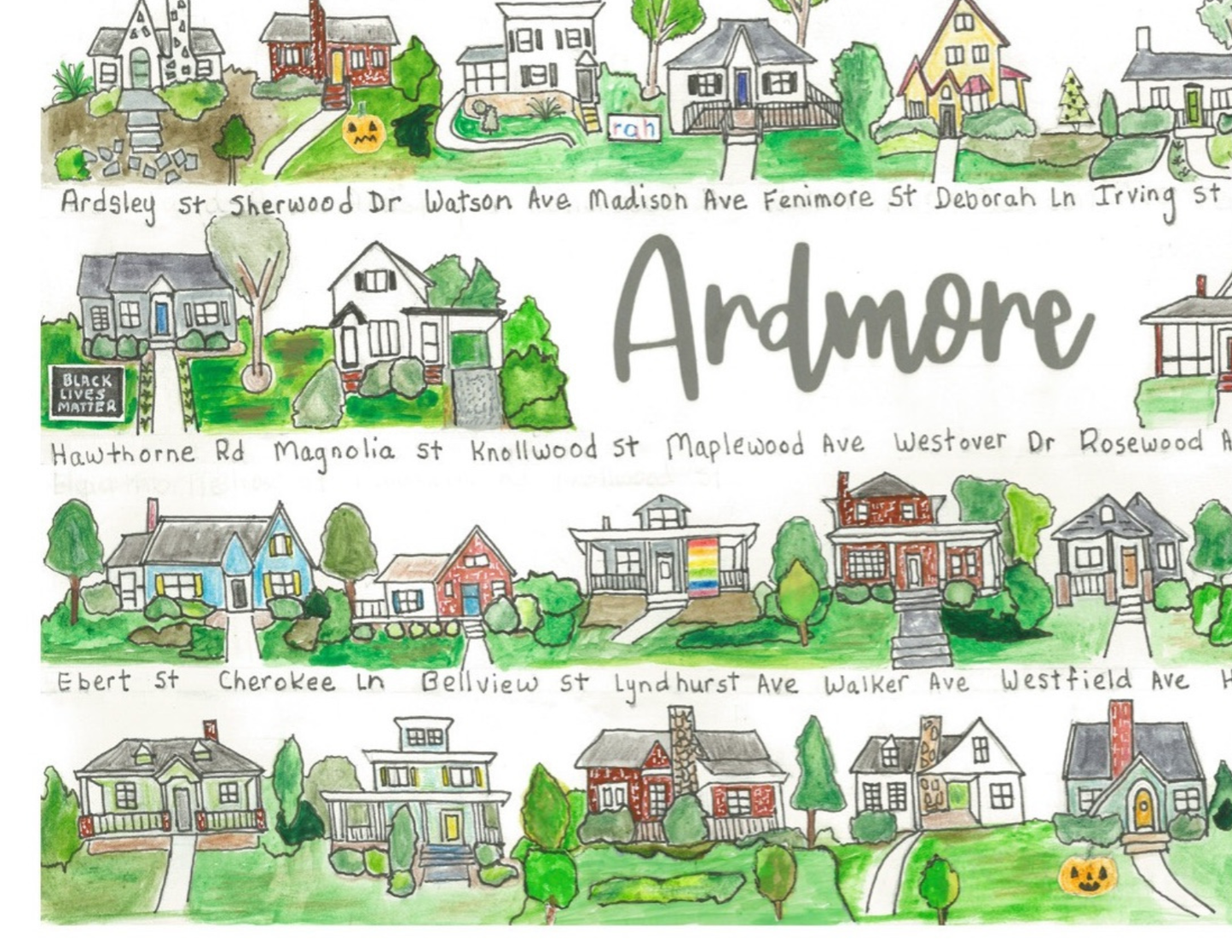 Ardmore neighborhood print