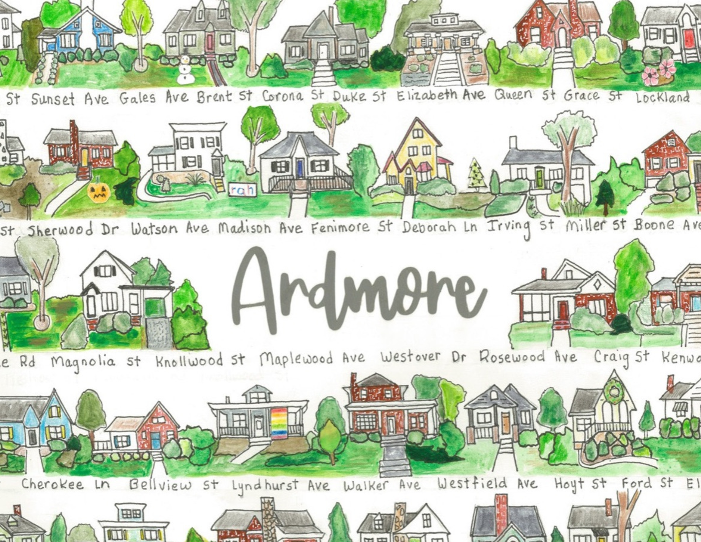 Ardmore neighborhood print