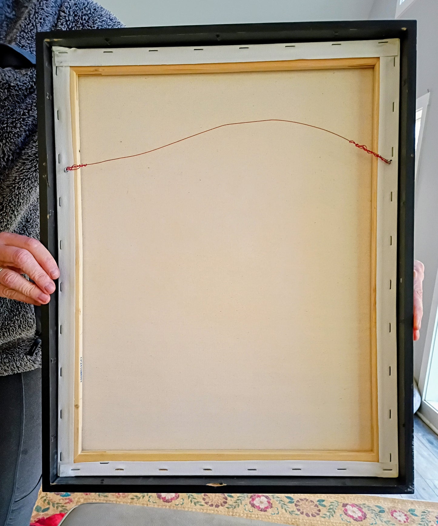 The back of the framed original