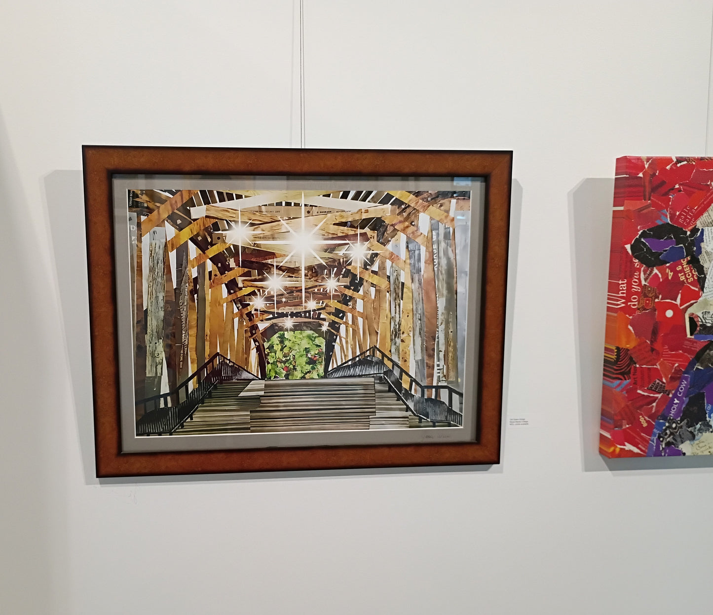 This is a framed 24 x 18 print hanging in a library. Looks great!