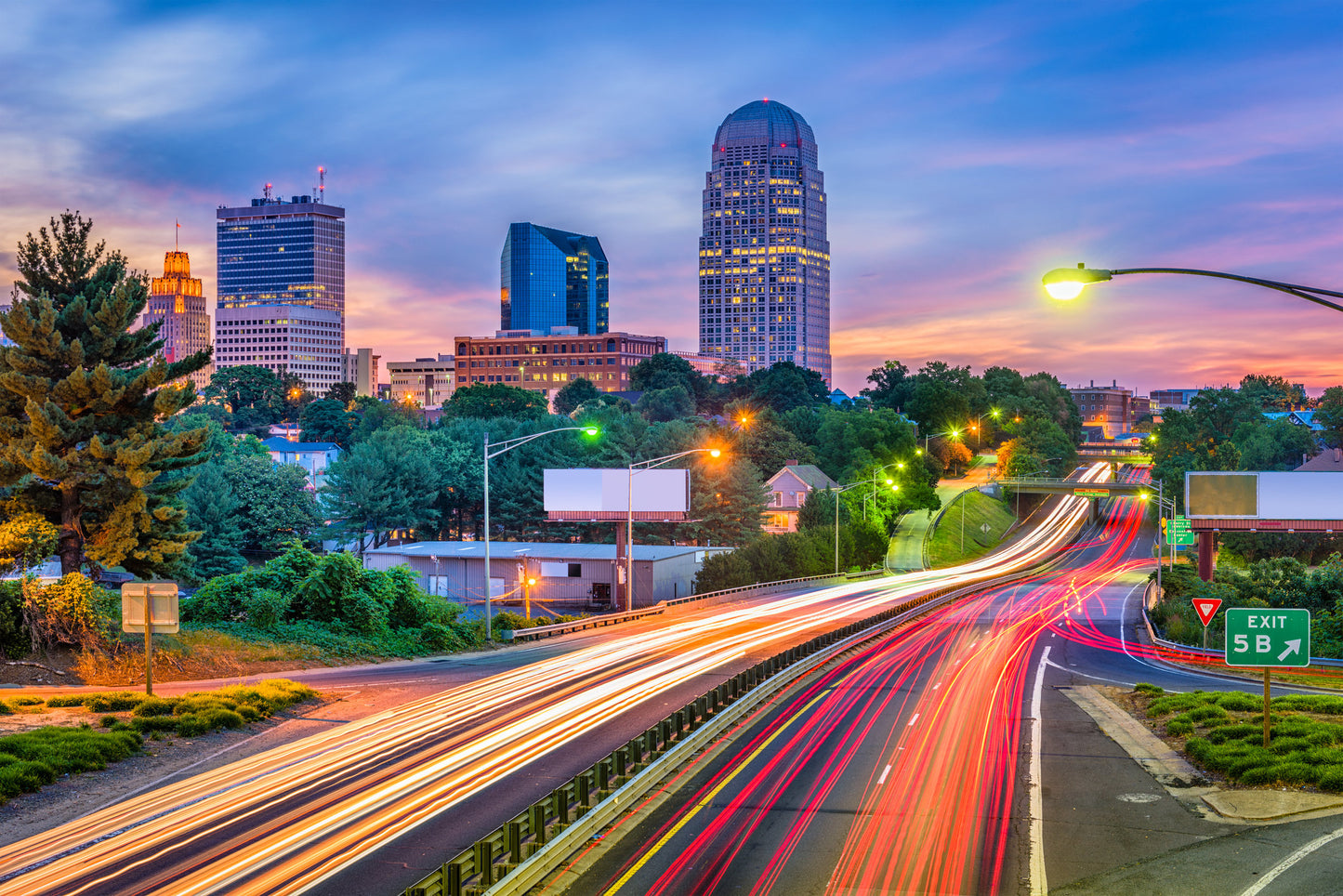 Winston Salem Art, Winston Salem print, Winston Salem skyline, WS local art, unique Winston Salem art, collage of Winston Salem downtown